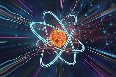 Pngtree Glowing Atomic Model With Quantum Network Connections And Energy Streams Image 16880374
